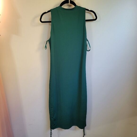 Revolve Superdown Cory Green Ruched Side Dress Size Medium - Picture 5 of 8